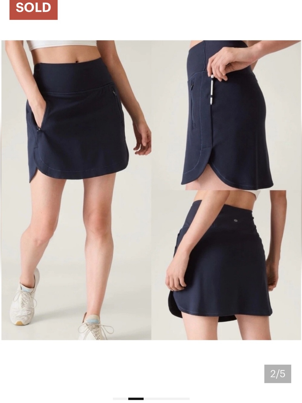 Athleta Fairway Skort , L , black